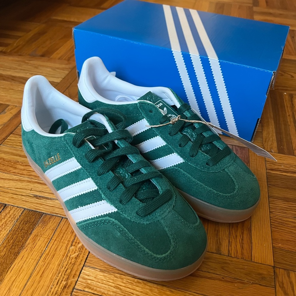 NEW Adidas Gazelle Green Suede Men's Shoes